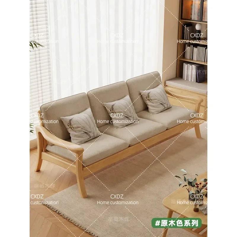 Sofas - โซฟาไม้จริง 3 ที่นั่ง ทรงตรง สำหรับระเบียงโรงแรม สวน