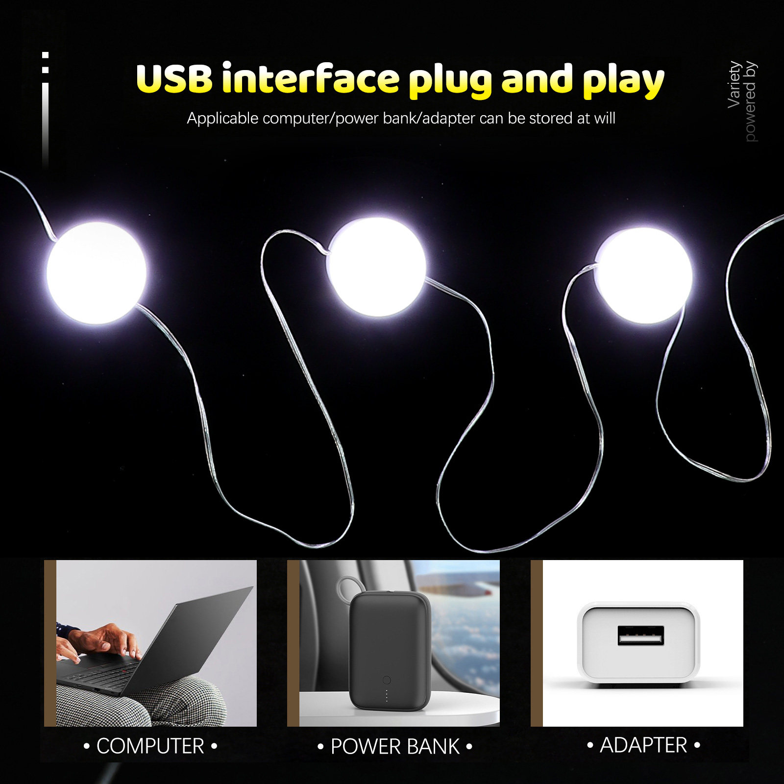 Dressing Table Vanity With Lighted Mirror - ไฟส่องกระจกแต่งหน้าแบบ LED ปรับความสว่างได้ ชาร์จด้วย USB เหมาะสำหรับโต๊ะเครื่องแป้งและโต๊ะแต่งตัว