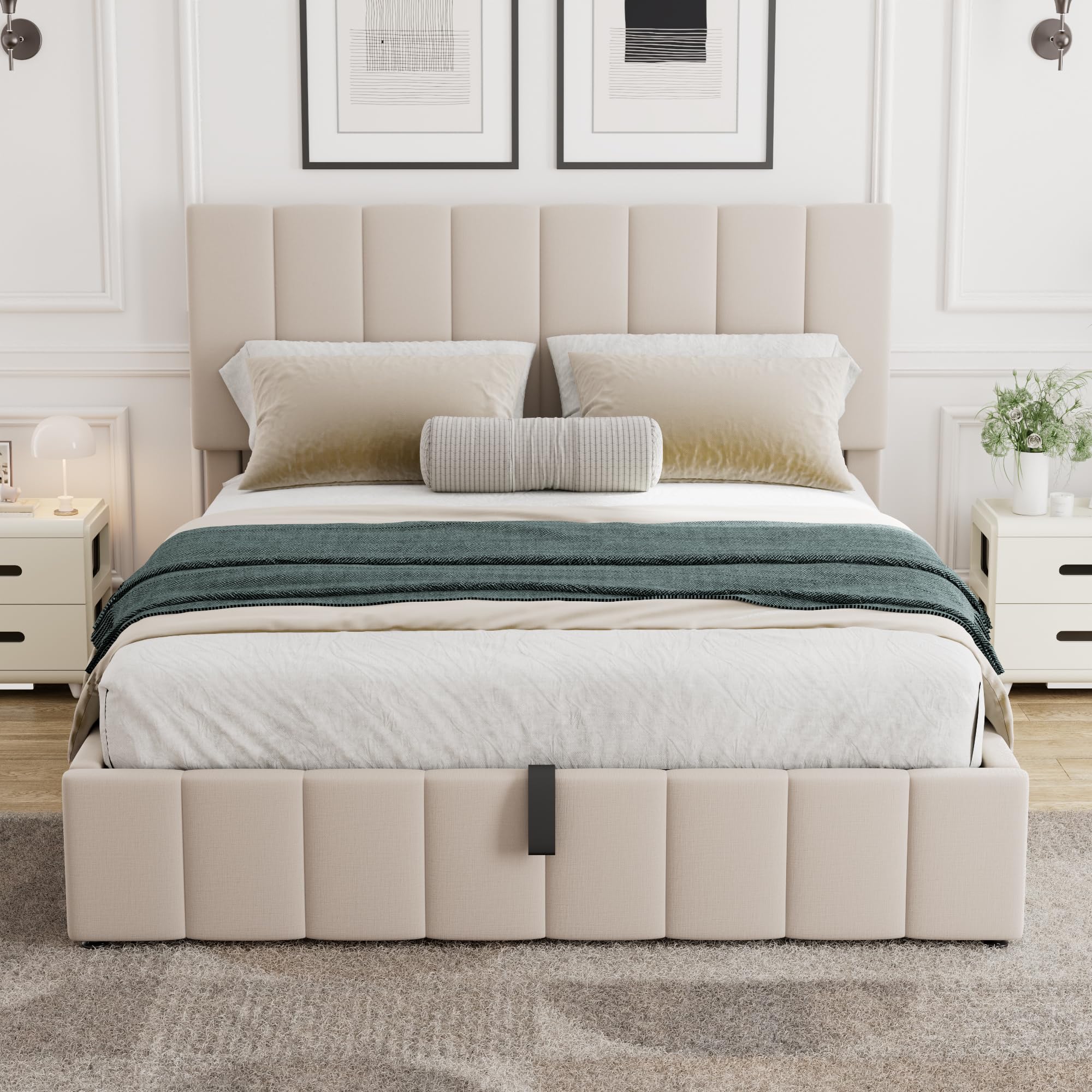 เตียงแพลตฟอร์มเก็บของแบบยกด้วย - Gas Lift Storage Bed Hydraulic บทวิจารณ์และราคา