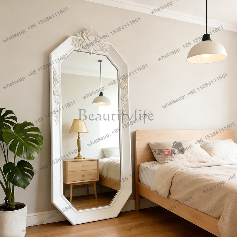 กระจกเงาเต็มตัวแบบตั้งพื้นถึงเ - Full Length Mirror Jewelry Armoire บทวิจารณ์และราคา