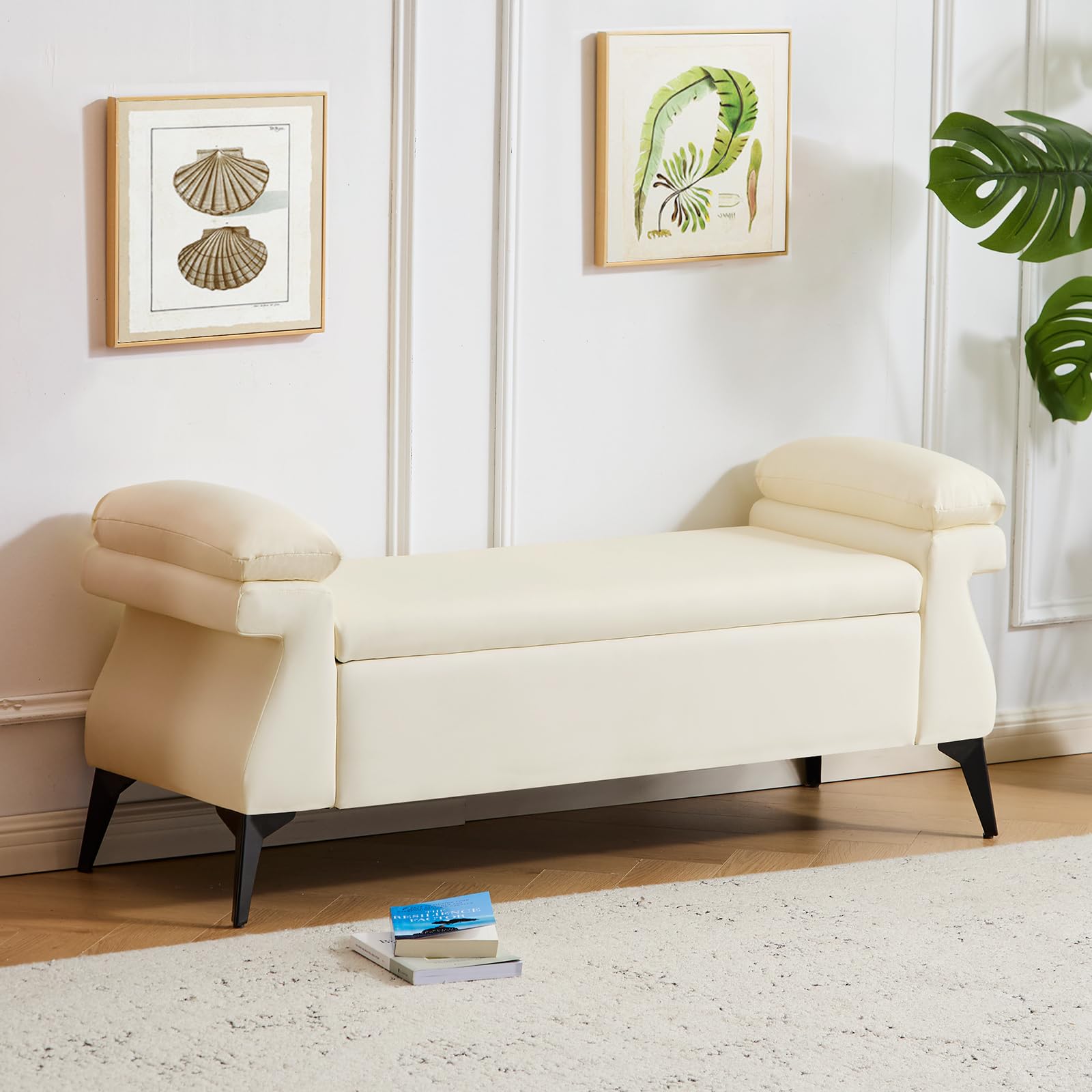 ม้านั่งหนังขนาด 51 นิ้ว พร้อมช - Bedroom Furniture บทวิจารณ์และราคา