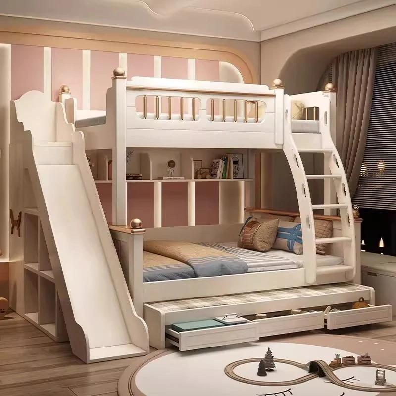 เตียงสองชั้นไม้ขนาด 135x190 ซม - King Size Bed Frame With Storage Drawers บทวิจารณ์และราคา