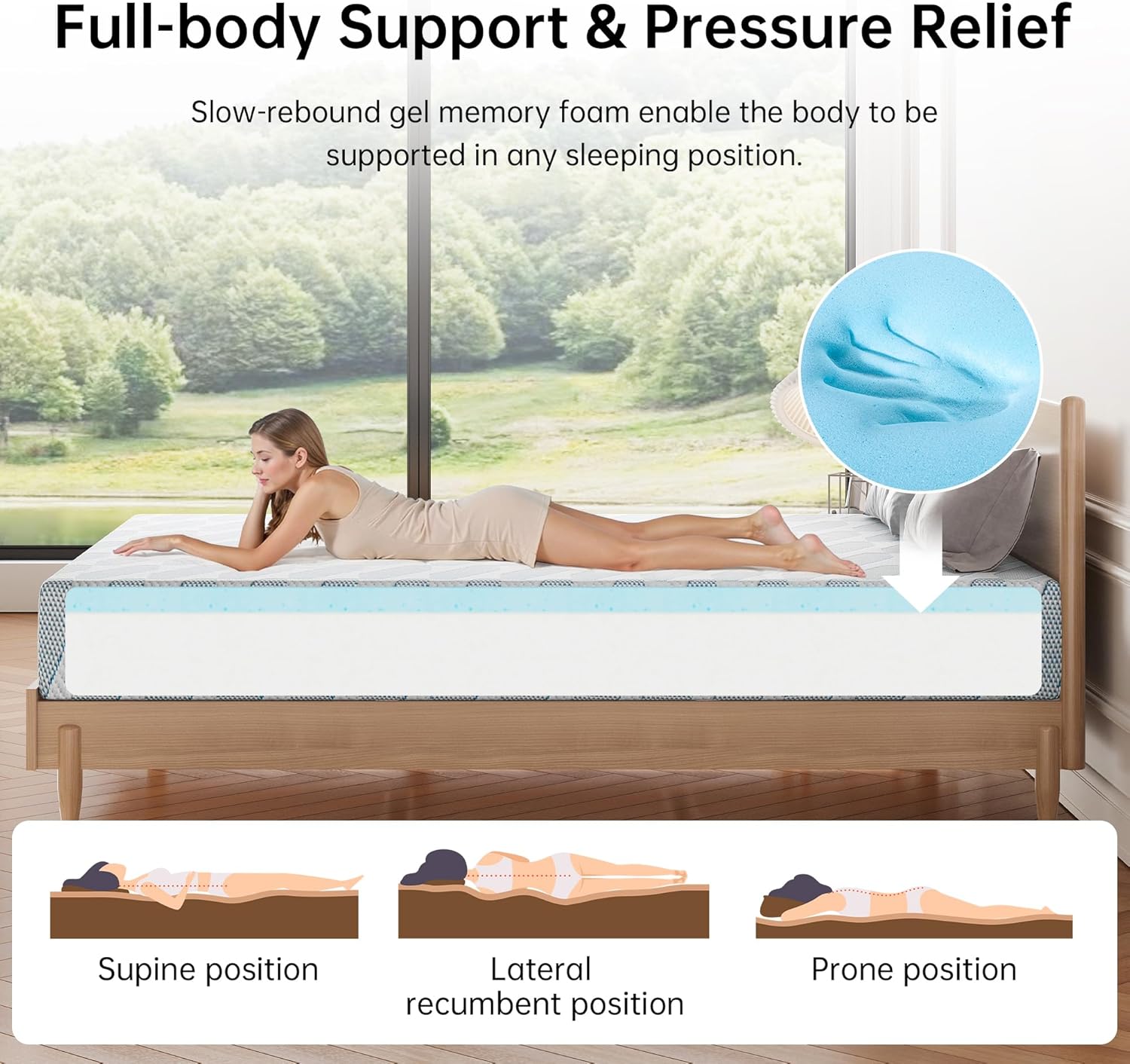 ที่นอนขนาดควีนไซส์ 10 นิ้ว Coo - Memory Foam Mattress In A Box Queen บทวิจารณ์และราคา