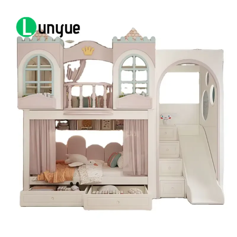 เตียงสองชั้นสไตล์ปราสาทสุดสร้า - Bunk Bed With Stairs And Slide บทวิจารณ์และราคา