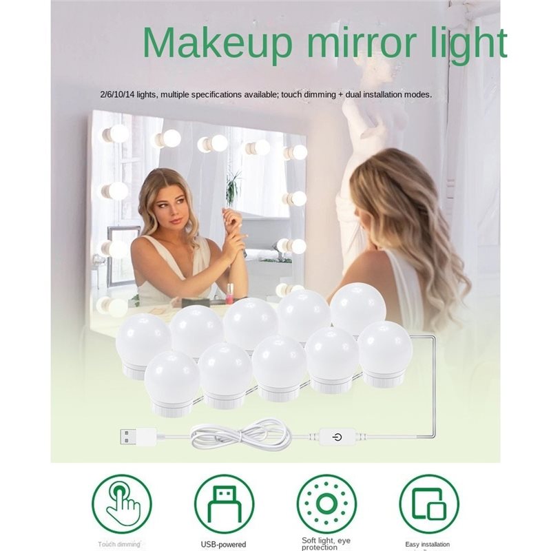 ไฟ LED สำหรับโต๊ะเครื่องแป้งแบ - Dressing Table Vanity With Lighted Mirror บทวิจารณ์และราคา