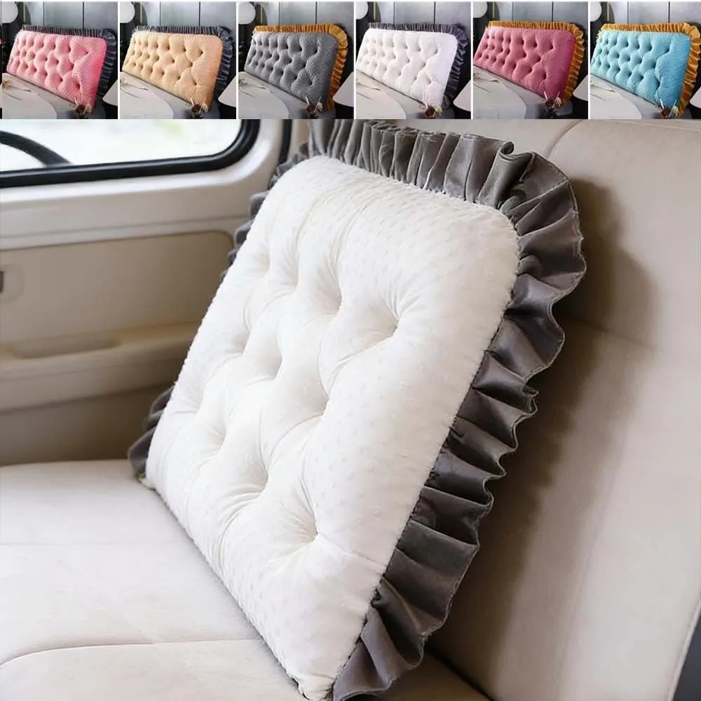 หมอนอิงหัวเตียงขอบระบาย สำหรับ - Headboard Cushion Backrest Tatami บทวิจารณ์และราคา