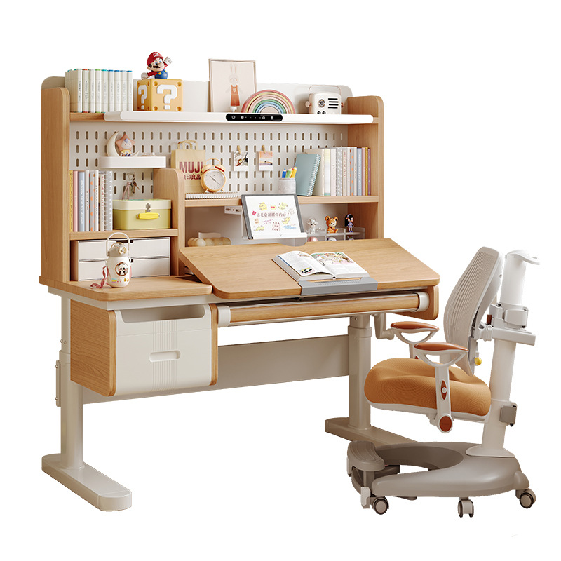 โต๊ะเขียนหนังสือไม้จริง โต๊ะเข - Chairs บทวิจารณ์และราคา