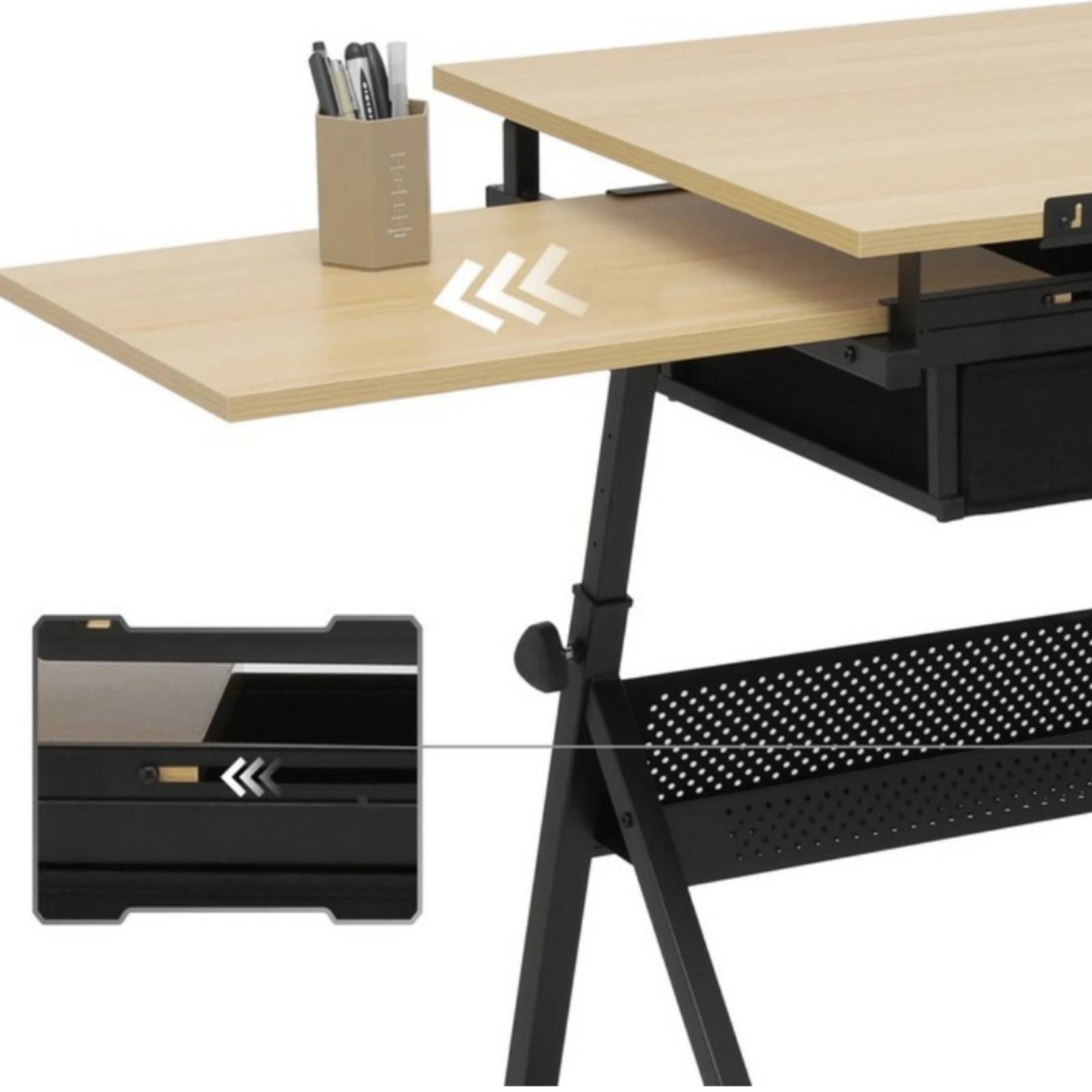 โต๊ะเขียนแบบอเนกประสงค์พร้อมลิ - Tables บทวิจารณ์และราคา