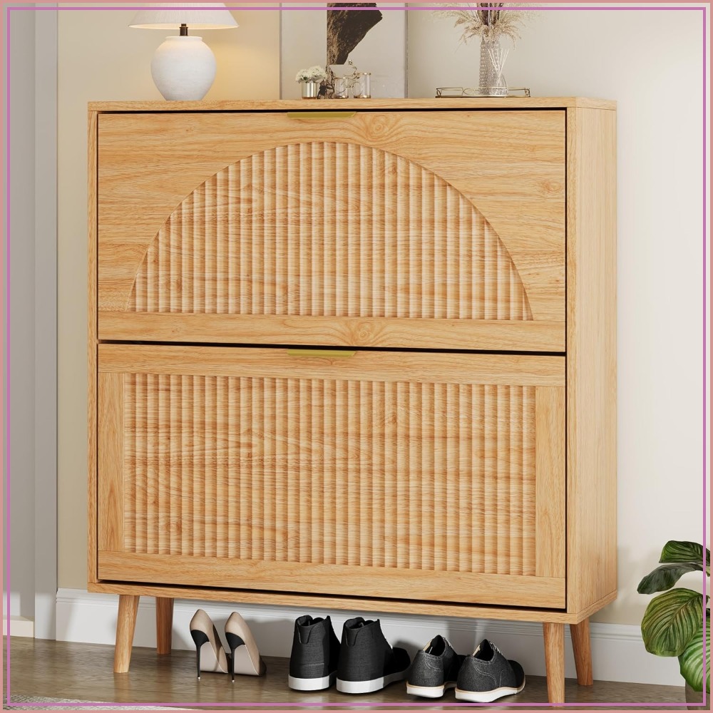 ตู้เก็บรองเท้าแบบลิ้นชัก 3 ชั้ - Shoe Rack Cabinet Narrow Entryway บทวิจารณ์และราคา